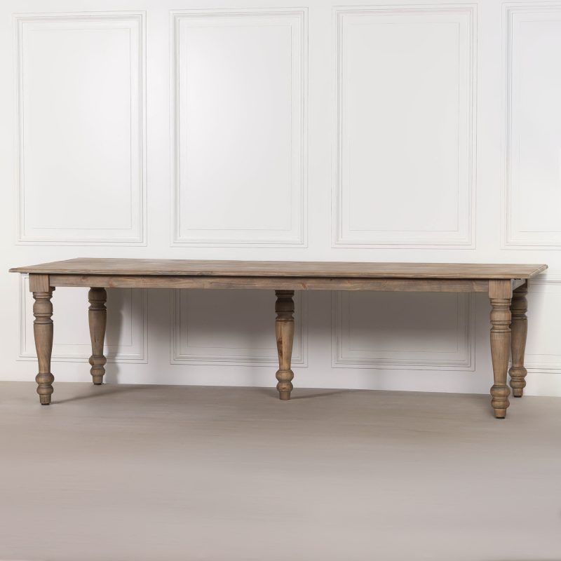 Sylvan Rustic Pine 3m Extra Large Farmhouse Dining Table Dining Table UK