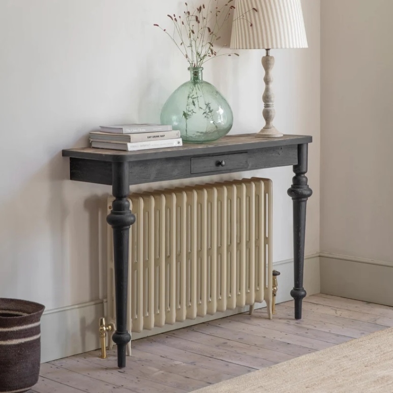 Midnight Black Wall Mounted Console Table Console Table UK