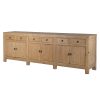 Kansu Natural Pine Extra Large Oriental Sideboard Oriental Sideboard UK