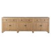 Kansu Natural Pine Extra Large Oriental Sideboard Oriental Sideboard UK