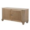 Weathered Ribbed Pine Large Cupboard With Stone Top Stone Top UK