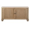 Weathered Ribbed Pine Large Cupboard With Stone Top Stone Top UK