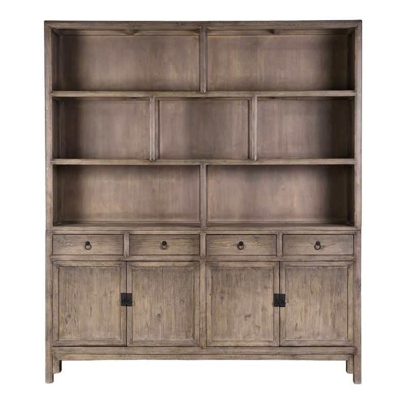Kansu Architectural Rustic Grand Display Cabinet Display Cabinet UK