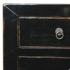 Dynasty Distressed Black Oriental 190cm Sideboard 190cm Sideboard UK