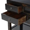 Dynasty Distressed Black Oriental 190cm Sideboard 190cm Sideboard UK