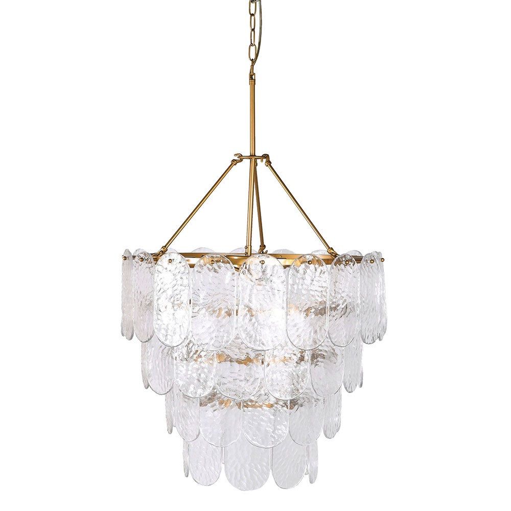 Sculptural Glass Petal 4-Tier Waterfall Pendant Light Pendant Light UK